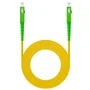 Nanocable Cable de Fibra Óptica SC/APC a SC/APC Monomodo Simplex LSZH, 3m, Amarillo